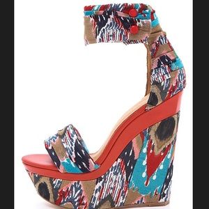 L.A.M.B platform tribal wedge